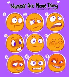 the faces of different types of emoticions