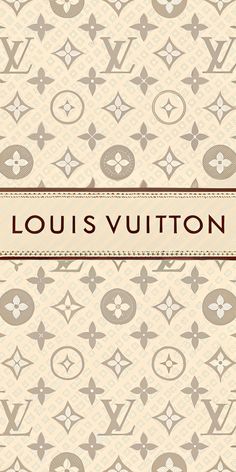 the louis vuitton book cover is shown in brown and beige colors with an ornate pattern