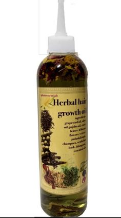 Help with locking moisture,  strengthening strands for better hair health and growth, improve slow growth, reduced hair fall, less shedding as well as  stronger strands.  Herbal Hair Oil made with over 15 vital Ayurvedic ingredients necessary for better hair health and growth. Fenugreek, curry leaves, hibiscus flowers, jojoba oil, olive oil, grapeseed oil, champaca, poolankilangu, idampuri, chamomile, lavender, lemongrass, vembalam bark , rosemary, vetiver,  peppermint plus 7 vital herbs for better hair care.  Infused for 16 weeks to produce a  great quality oil.  Can be used as a hot oil treatment Faster Hair growth, Reduce Shedding, stop hair fall, dandruff control, prevents greying  Sulphate free, paraben free, gluten free Vegan friendly Every effort to create and maintain a quality pro Indian Hair Oils, Braiding Supplies, Herbal Hair Oil, Herbal Hair Growth, Slow Hair Growth, Natural Hair Care Routine, Ayurvedic Hair Oil, Hair Repair Treatments, Aloe Vera Oil