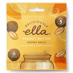 the package is filled with peanut butter and energy balls, which are also gluten free and vegan friendly