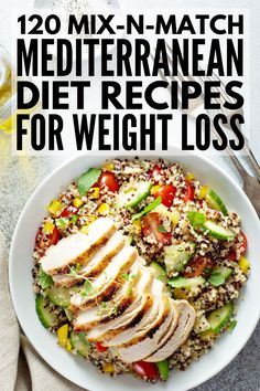 120 Mediterranean Diet Recipes for Weight Loss | If you're looking for an easy eating plan that will help you lose weight and feel more energized, these Mediterranean-inspired meals are for you! This is a complete 30-day plan, with health options for breakfast, lunch, dinner, and snacks. Whether you're a meat lover, prefer fish, or you're strictly vegetarian, love a good pasta dish or follow a gluten-free diet, we've got you covered! #mediterranean #mediterraneandiet #mediterraneanrecipes Easy Mediterranean Dinner, Mediterranean Dinner Recipes, Diet Lunch Ideas, Good Pasta, Mediterranean Dinner, Best Pasta Dishes, Meat Lover