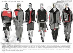 an image of men's fashions from the fall / winter 2011 runways in different colors