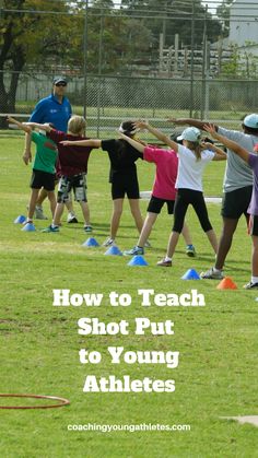 Title: How to Teach Shot Put to Young Athletes by coachingyoungathletes.com Shot Put Workout, Shot Put Throwing, Pe Classroom Ideas, Track And Field Games, High School Sport, Pe Classroom, Field Day Activities, Track Workout Training, Adapted Pe