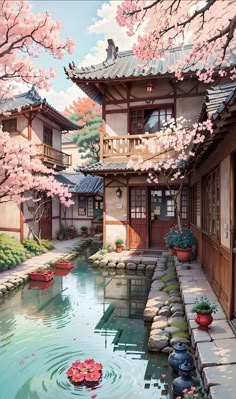 Foray Ideas, Japan Scenery Drawing, Japanese Street Painting, Japanese Aesthetic Drawing, Japan Landscape Drawing, Anime Landscape Drawing, Japan Aesthetic Drawing, Japon Wallpaper, Japanese City Art