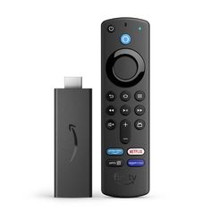 an amazon fire tv remote next to a box with the text best gift on it