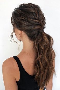 All You Need To Know About 2a, 2b, And 2c Hair: The Right Care And Styling Routine ★ Fancy Ponytail, Hair In A Ponytail, High Ponytail Hairstyles, Ponytail Hairstyles Easy, Hairstyle Tutorials, Haircut Styles