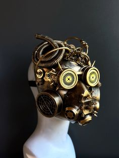 Conquer the realms of fantasy with our remarkable steampunk cosplay gas mask in gold. Dominating the mask are bold spikes and intricate tubes, exuding a commanding presence that's perfect for cosplay, parties, or conventions.


Age Group/Gender - Adult/Men

Size/Type - One size fits all adults

Mask Color - Gold

Mask Material - Polyresin

Accent Material - Paint Steampunk Halloween Costume Accessories, Steampunk Mask Costume Accessories, Steampunk Mask Costume Accessories For Fantasy Events, Steampunk Costume Accessories For Masquerade And Cosplay, Steampunk Mask For Fantasy Events, Steampunk Masquerade Mask For Fantasy And Cosplay Events, Steampunk Masquerade Mask For Cosplay Events, Steampunk Masquerade Mask For Cosplay And Fantasy Events, Gold Steampunk Costume Accessories For Parties