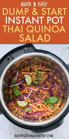 a pot filled with carrots, beans and other vegetables on top of a table