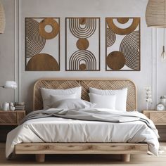 🖼️ Elevate your space with our Mid Century Modern Wood Wall Panel set, a stunning fusion of art and design that adds a touch of retro charm to any room. Crafted with meticulous attention to detail, these wooden wall panels are the perfect statement piece for your home decor. 🌟 Make a bold statement with our Set of 3 Wood Wall Art, featuring abstract designs inspired by mid-century modern aesthetics. Whether displayed together or separately, these artful panels create a dynamic focal point that Mid Century Modern Wood Wall, Wood Wall Panel, Modern Wood Wall, Mid Century Modern Wood, Wall Decor Boho, Wooden Wall Panels, Above Bed Decor, Geometric Wall Decor, Bauhaus Style