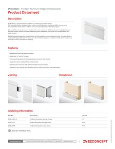 the brochure shows different types of metal profiles