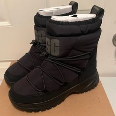 Elasticized Cuffs Help Lock Heat In Whenever You're In This Insulated Puffer Boot Featuring A Drawcord-Toggle Closure For A Secure Fit. 1 1/4" Heel 12" Shaft Removable Insole Leather Upper/Genuine-Shearling (Viet Nam) Lining/Rubber Sole Imported Chestnut Suede Boots, Puffer Boots, Ugg Rain Boots, Ugg Leather Boots, Braids Styles, Pretty Shoes Sneakers, Womens Waterproof Boots, Bow Boots, Shoes Outfit Fashion