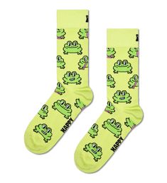 No kissing needed, with these socks on their feet everyone will feel like the prince or princess of the whole toad pond. Available in matching print for kids. Made from soft and breathable combed cotton and with reinforced heel and toe. 
  
  
The Frog Sock brings a playful twist to your footwear with its vibrant, green amphibian design. Featuring a fun, cartoon-inspired frog print, these silly socks are sure to put a smile on anyone's face. With a bold, eye-catching pattern, they're perfect for Toad Pond, Frog Socks, Cow Socks, Silly Socks, Frog Print, Animal Socks, Striped Sneakers, Dancing Cat, Cat Socks