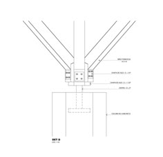 an architectural drawing shows the details of a building