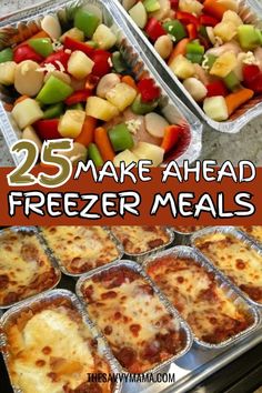 25 make ahead freeze meals that are ready to be eaten