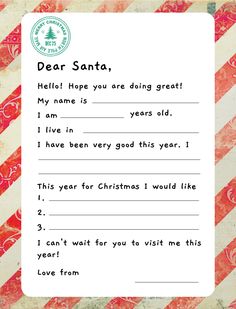 a letter from santa to someone who is not in the holiday greetings box for him