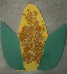 corn on the cob cut out from paper