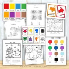 color matching worksheets for kids and adults to practice their colors in the classroom