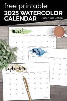 #2025_planner, #loads_of_money, #paper_trail_design, #free_printable_calendar_templates, #watercolor_calendar, #free_printable_crafts, #calendar_march, #trail_design, #painting_stuff Free Printable Calender, Printable Calender, Calender Printables, Loads Of Money, Paper Trail Design, 2025 Planner, Watercolor Calendar