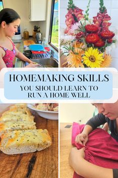 a woman is holding her stomach while looking at the camera and making skills on how to run a home - made meal