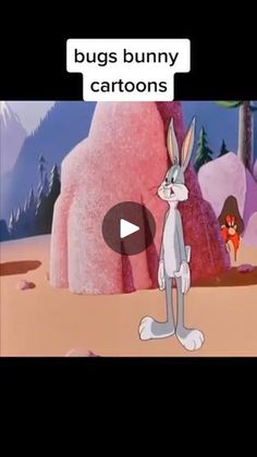 a cartoon rabbit with the caption bugs bunny cartoons