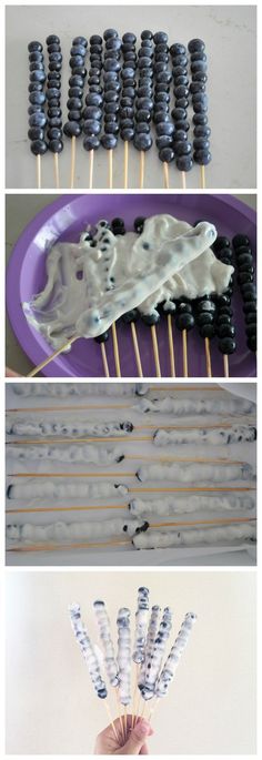 the process of making marshmallow skewers for halloween