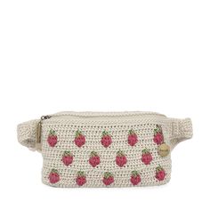 The Sak Caraway Small Belt Bag - |Hand Crochet - Natural Strawberries| Crochet Belt Bag, Small Belt Bag, Crochet Belt, Embellished Belt, Small Belt, Corner Store, The Sak, Way To Go, Eco Conscious