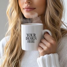 Ecommerce Shop, Mug Mockup, 1 Image, White Mug, Your Image, Coffee Cup, Drawing And Illustration, Sublimation Printing, On Demand