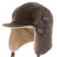 Brown Winter Accesories, Trooper Hat, Leather Hat, Cold Weather Gear, Winter Hats For Men, Trapper Hats, Boots Accessories