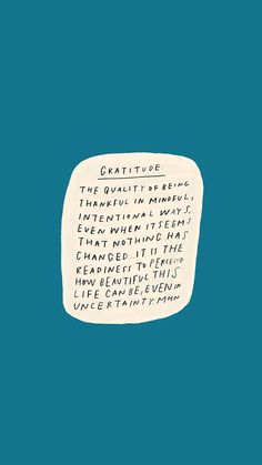 a piece of paper with writing on it that reads creative the quality be mindful in miniature