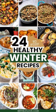 24 healthy winter recipes that are easy to make and delicious for the whole family,