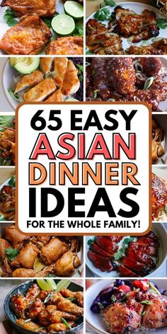 Explore 65 easy Asian recipes you need to try. From quick dinners to flavorful appetizers, these recipes are a must-have. easy asian recipes | easy dinner recipes | asian chicken recipes | asian recipes | easy chinese recipes | meal prep for the week Easy Asian Dinner Recipes, Simple Asian Recipes, Dinner Recipes Asian, Asian Dinner Ideas, Asian Recipes Easy, Must Try Recipes, Chinese Dishes Recipes