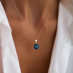 gold evil eye necklace,evil eye necklace, 14k gold evil eye necklace, evil eye necklaces, Turkish eye necklace Evil Eye Necklace, Style Advice, Eye Necklace, Jewelry Pouch, A Signature, Fashion Advice, Evil Eye, Gift Boxes, Cleaning Wipes