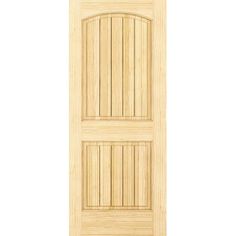 an unfinished wooden door on a white background