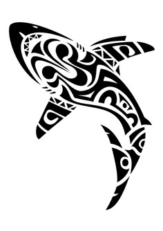 Maori shark Stammestattoo Designs, Tato Maori, Hawaiian Tattoos, Maori Symbols, Dolphins Tattoo, Polynesian Tattoos, Kunst Tattoos