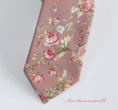 Groom Pink Tie, Pink Floral Tie, Mens Floral Tie, Floral Ties, Pocket Square Size, Necktie Set, White Sheet, Tie Pattern, Tie For Men