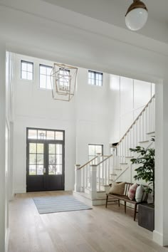 the entryway is clean and ready for guests to use it as an entrance way