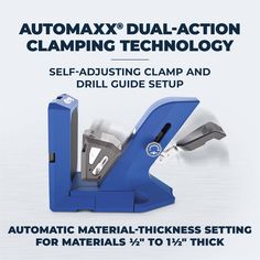 an ad for automatic dual action clamping technology