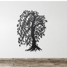 Willow Tree Metal Wall Art, Oversized Metal Willow Tree Wall Decor, 9th Anniversary Gift, Bonsai Metal Wall Art, Nature Lover Gift, Outdoor Metal Wall Art, Wall Art Dorm, 9th Anniversary, Metal Tree Wall Art, Tree Wall Decor, Willow Tree, Outdoor Wall Decor, Dorm Decor, Art Nature