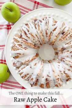 the one thing to make this fall is raw apple cake