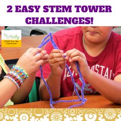 Easy Stem Challenges, Stem Towers, Science Inspiration, Simple Stem Activities, Stem Activities For Kids, Stem Activities Preschool, Easy Stem, Stem School, Library Programming