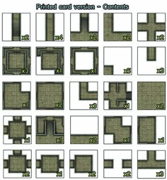 the floor plan for a bathroom in different sizes and shapes, with numbers on each side