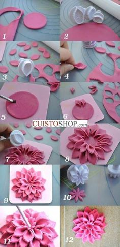 how to make paper flowers with crepe paper - step by step instructions and pictures