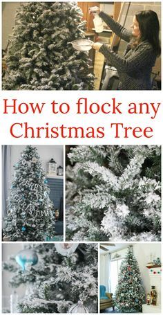 how to flock any christmas tree