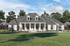 this is an artist's rendering of the country house plan