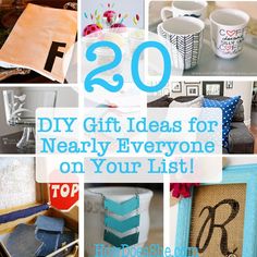 the top 20 diy gift ideas for nearly everyone on your list