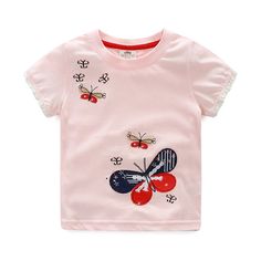 Victory! Check out my new Pastel Pink Butterfly Appliqued Short Sleeve Cotton Tee for Toddler Girls and Girls, snagged at a crazy discounted price with the PatPat app. Pastel Pink Butterfly, Fabric Paint Shirt, Girls Clothing Stores, Butterfly Applique, Baby Clothes Patterns, Lace Cuffs