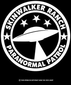 the logo for skinwalk ranch, which has been designed by person and features stars