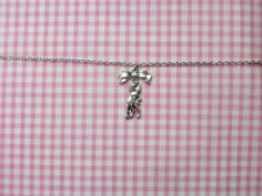 Cutest chain necklace with a little deer charm & a bow charm ♡ Blue Choker Necklace, Chains Aesthetic, Dainty Accessories, Deer Necklace, Blue Choker, Mixed Metal Jewelry, Pink Bows, Bow Necklace, Jewelry Lookbook