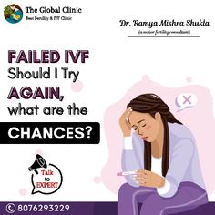 a woman sitting on the ground with her head in her hands and text that reads failed ivf should try again, what are the changes?