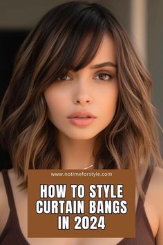 Elevate your style in 2024 with the latest tips on how to perfectly style curtain bangsDiscover versatile techniquessuitable hair lengthsand expert advice at No Time For StyleEmbrace the timeless charm of curtain bangs with this must-read guideCurtainBangs 2024Hairstyle HairTips Side Bangs With Long Hair, Side Bang Haircuts, One Length Hair, Side Bangs Hairstyles, Shoulder Length Hair Cuts, How To Style Bangs, Long Layered Hair